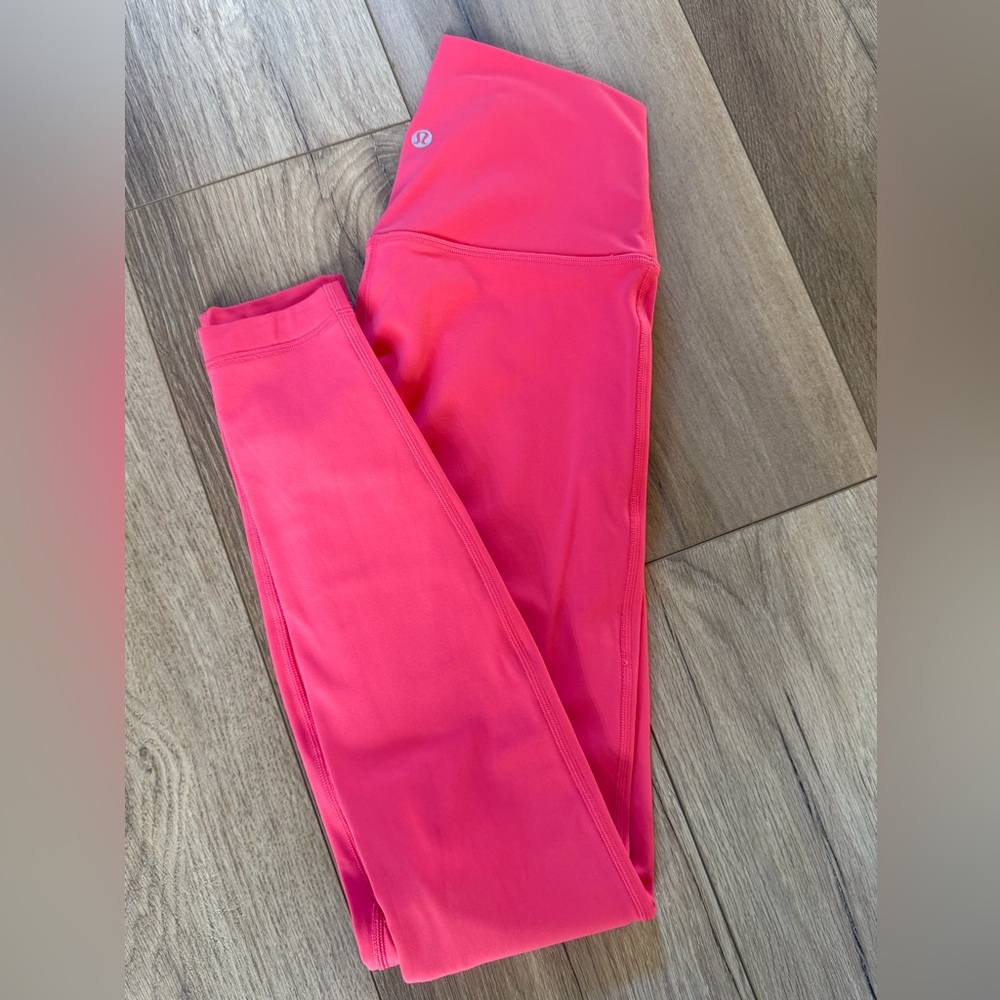 Lululemon Align Leggings 28”. Size 4. Color. Hot pink